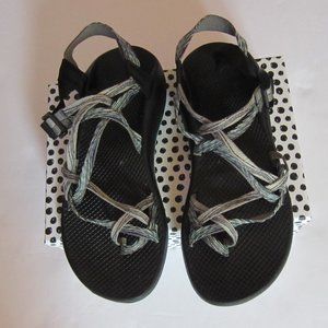 Chaco Black/Gray/Blue Like New Size W 11